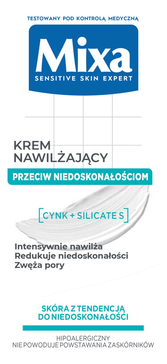 Krem Nawilżający Do Twarzy Przeciw Niedoskonałościom 2w1 2x50ml
