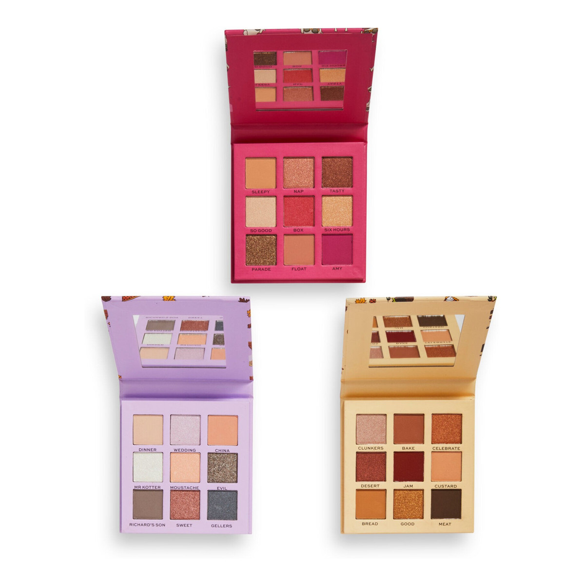 Makeup Revolution Friends Zestaw Paletek cieni do powiek The One With All The Thanks