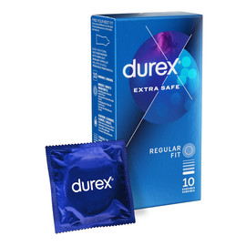 Extra safe prezerwatywy grubsze nawilżane 10szt