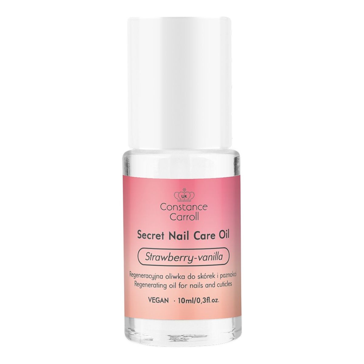 Constance Carroll Secret Nail Care Oil Regeneracyjna Oliwka do skórek i paznokci - Strawberry&Vanilla 10ml