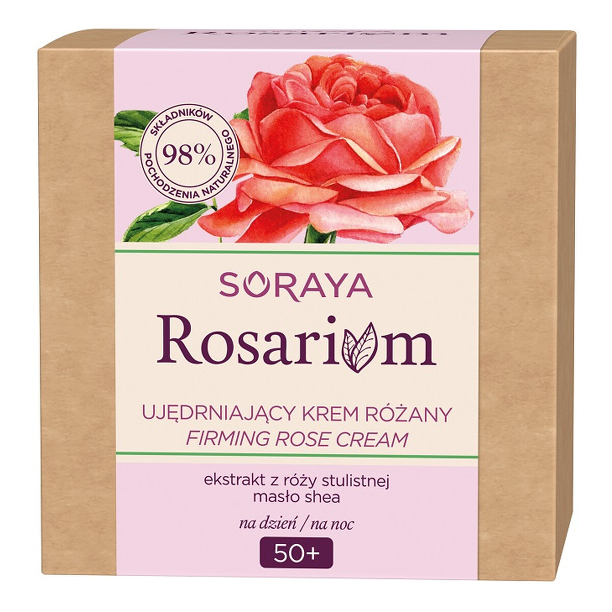 Soraya Rosarium 50+ ujędrniający krem różany do twarzy na dzień/na noc 50ml