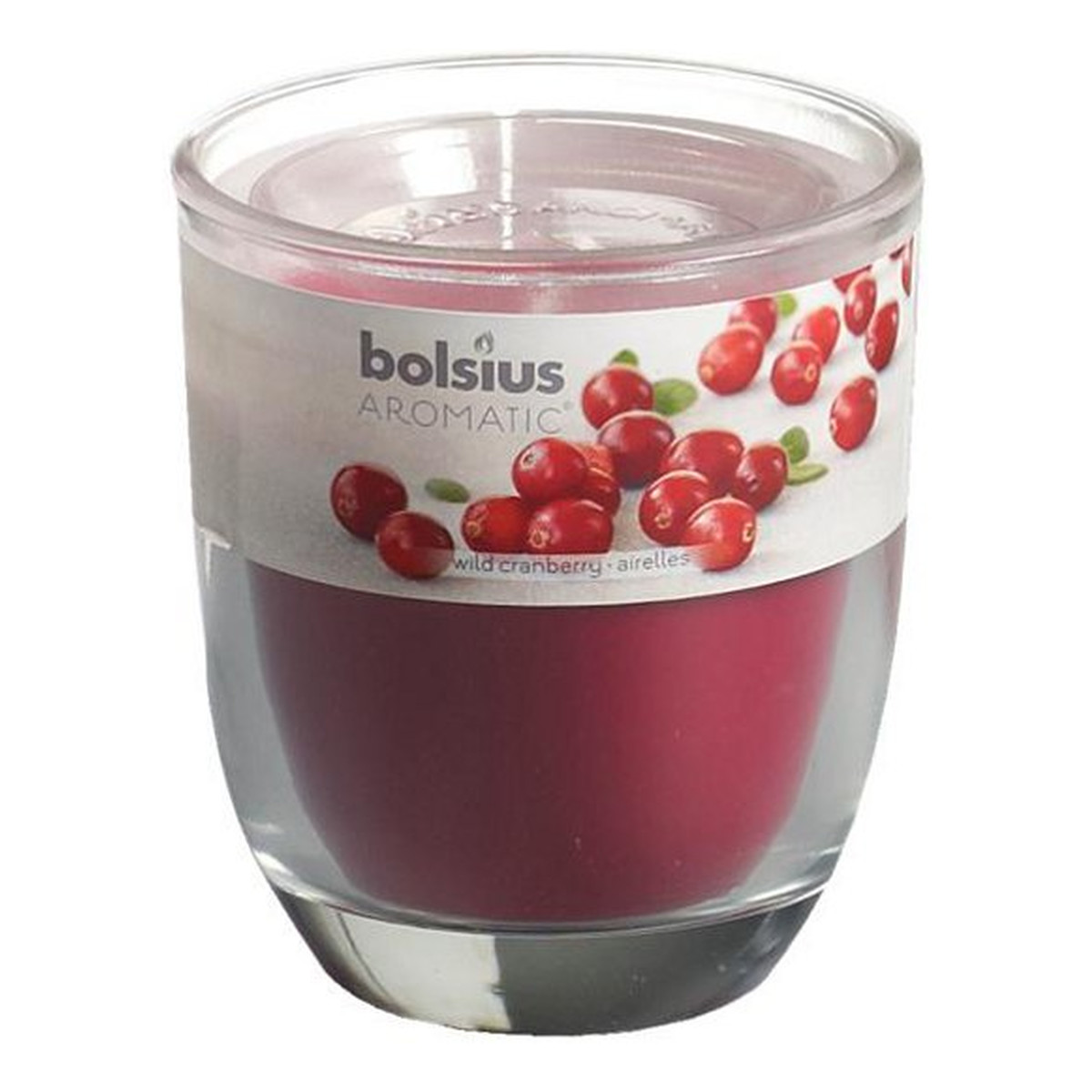 Bolsius Wild Cranberry Świeca Zapachowa W Szkle Zapach Dzikiej Żurawiny 42g