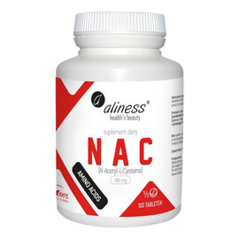 Nac n-acetyl-l-cysteine 190mg suplement diety 100 tabletek