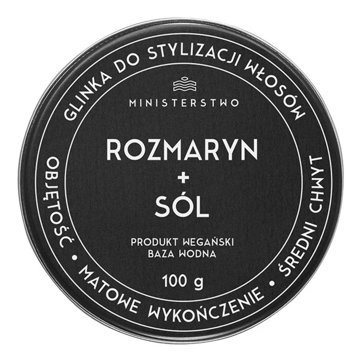 Ministerstwo Dobrego Mydła Glinka Do Stylizacji Włosów Rozmaryn+Sól 100g