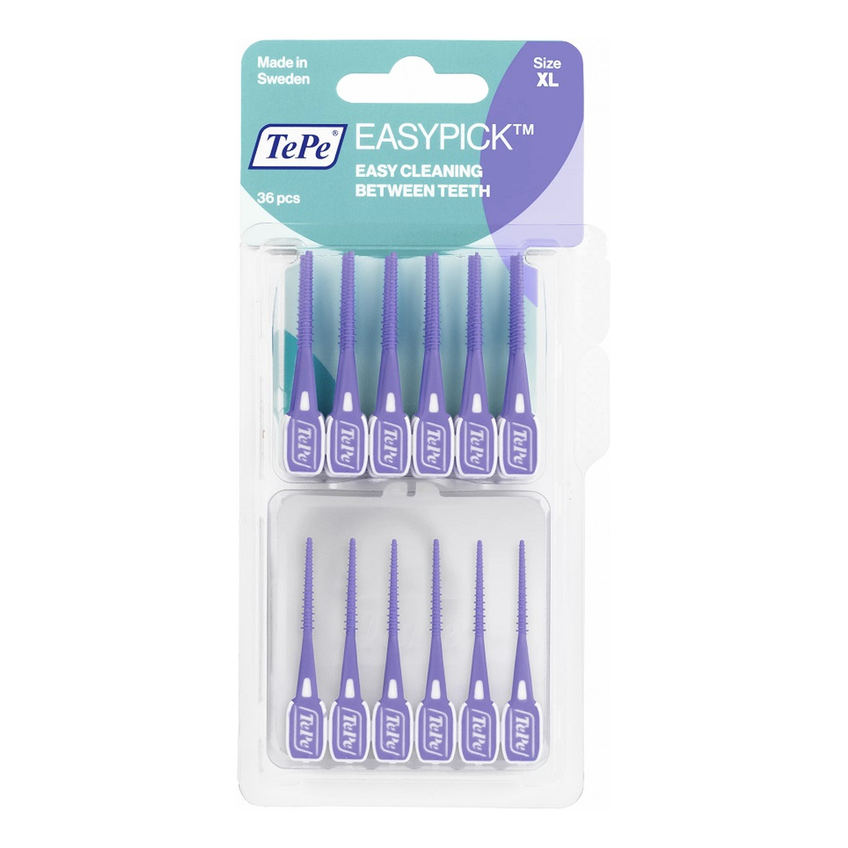 Tepe Easypick szczoteczki/wykałaczki międzyzębowe z etui xl fioletowe 36szt