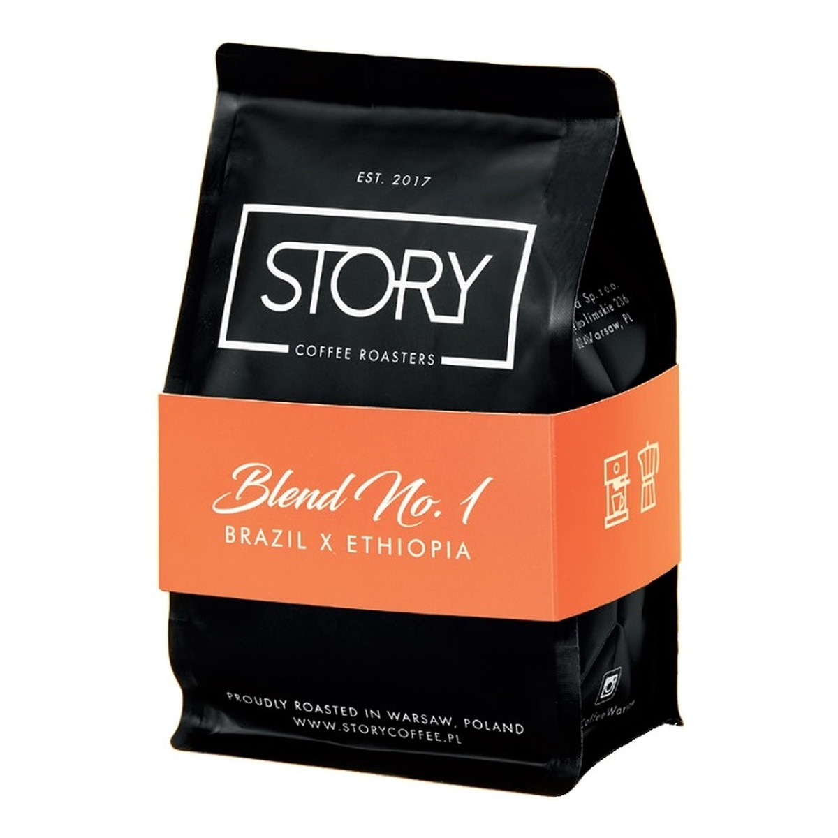 Story Coffee Roasters Blend No.1 kawa palona ziarnista Jaśmin & Marcepan & Kakao & Liczi 250g