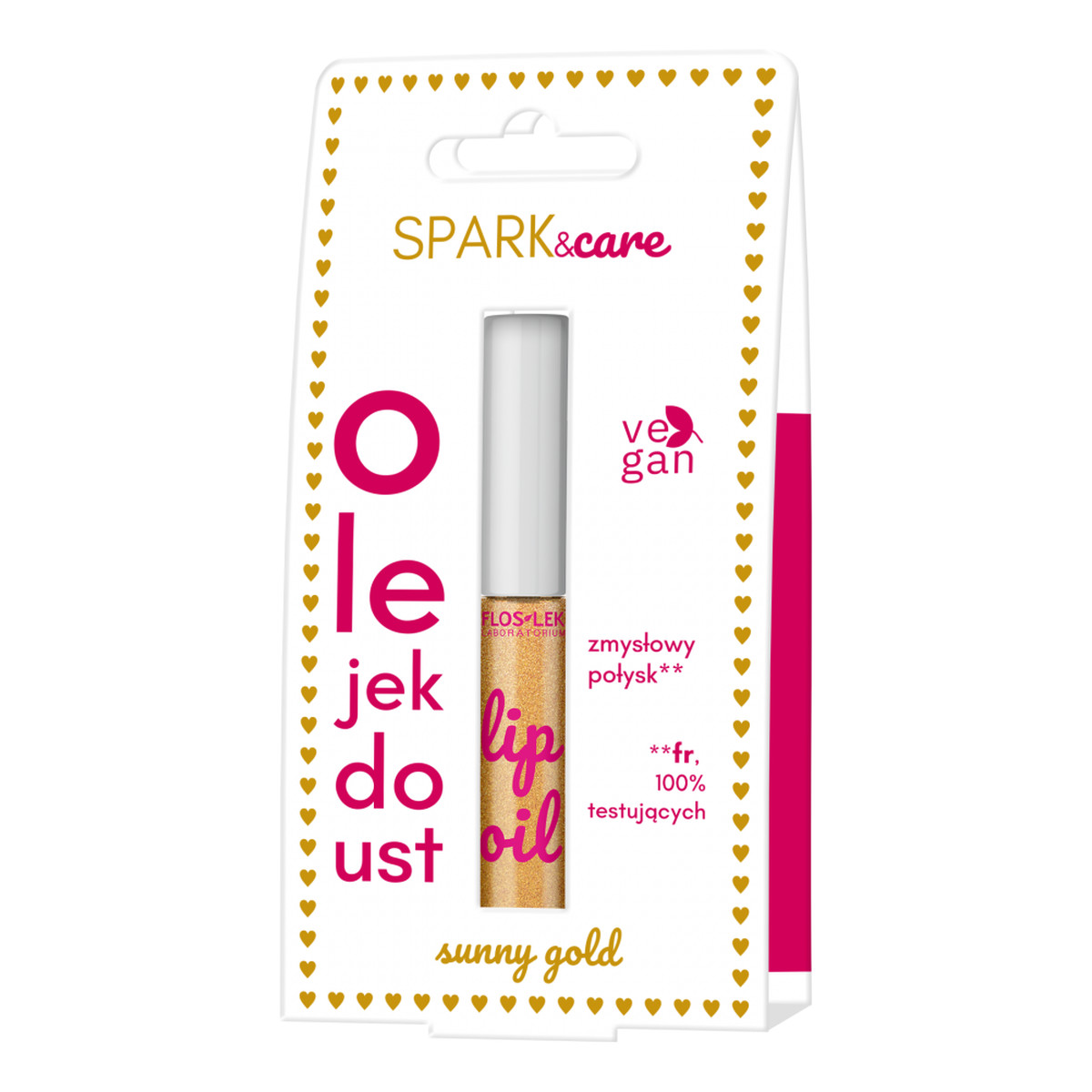 FlosLek Spark&Care Olejek do ust Sunny Gold 5.5g