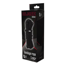 Blaze deluxe bondage rope lina do krępowania black 5m