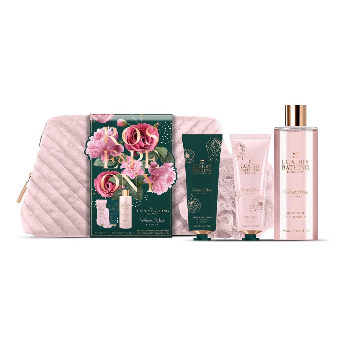 The Luxury Bathing Zestaw prezentowy velvet rose & peony-weekend escape 1op.