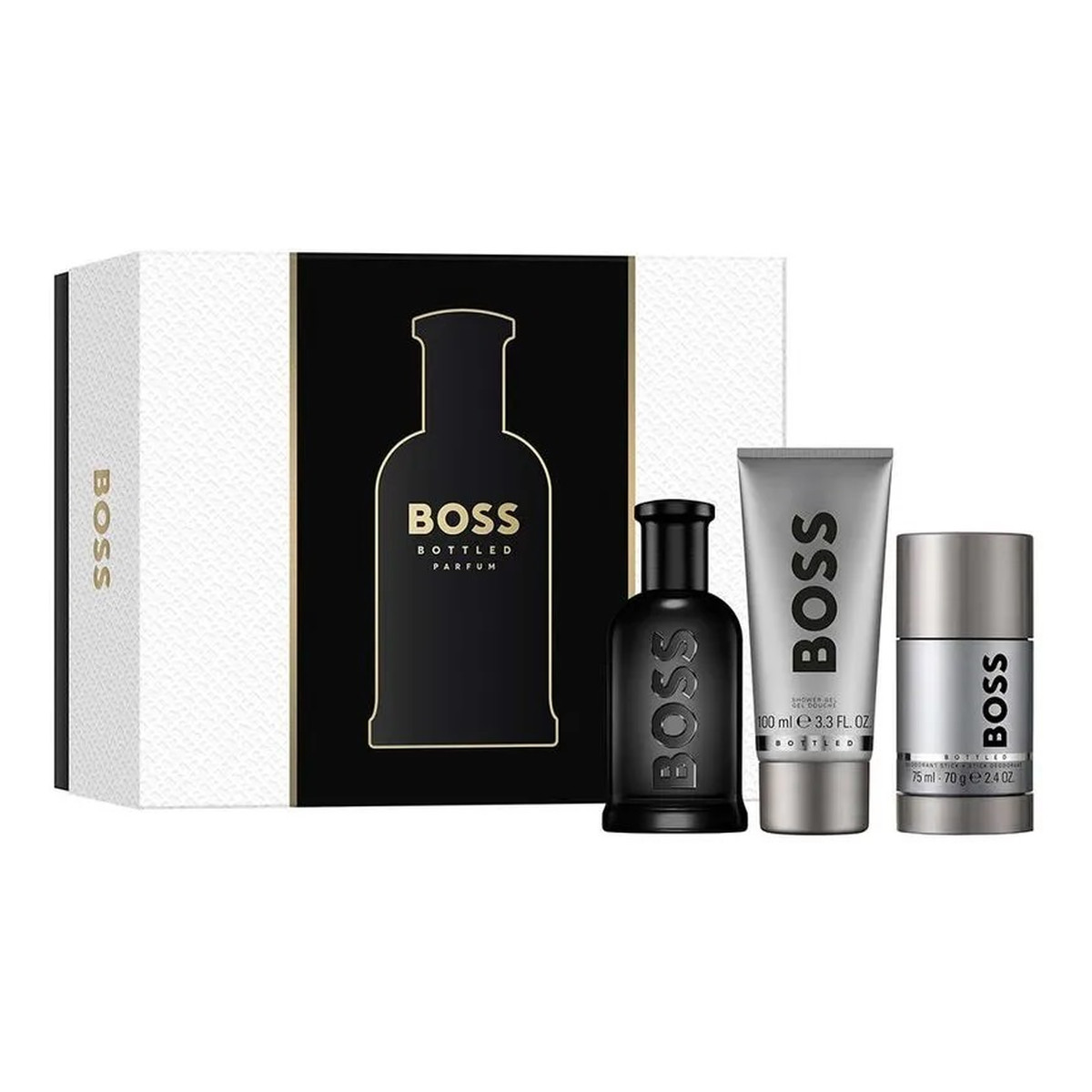 Hugo Boss Boss Bottled Zestaw perfumy spray 100ml + dezodorant sztyft 75ml + żel pod prysznic 100ml