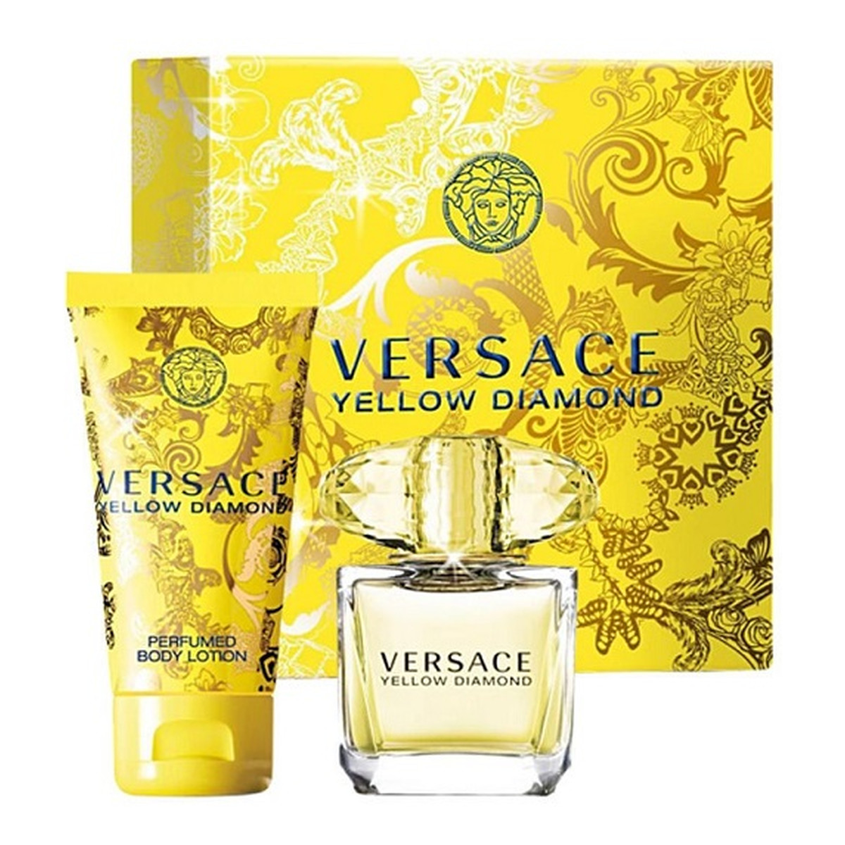 Versace Yellow Diamond Zestaw woda toaletowa 90ml + balsam do ciała 100ml