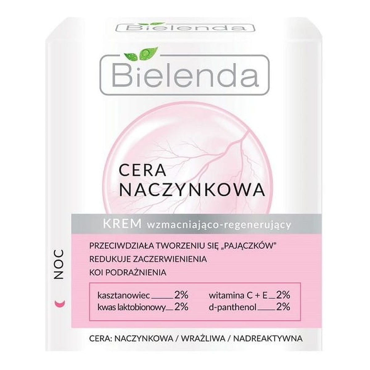 Bielenda Cera Naczynkowa krem na noc wzmacniająco-regenerujący 50ml