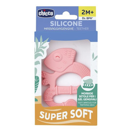 Gryzak silikonowy miękki Jaszczurka 2m+ Girl