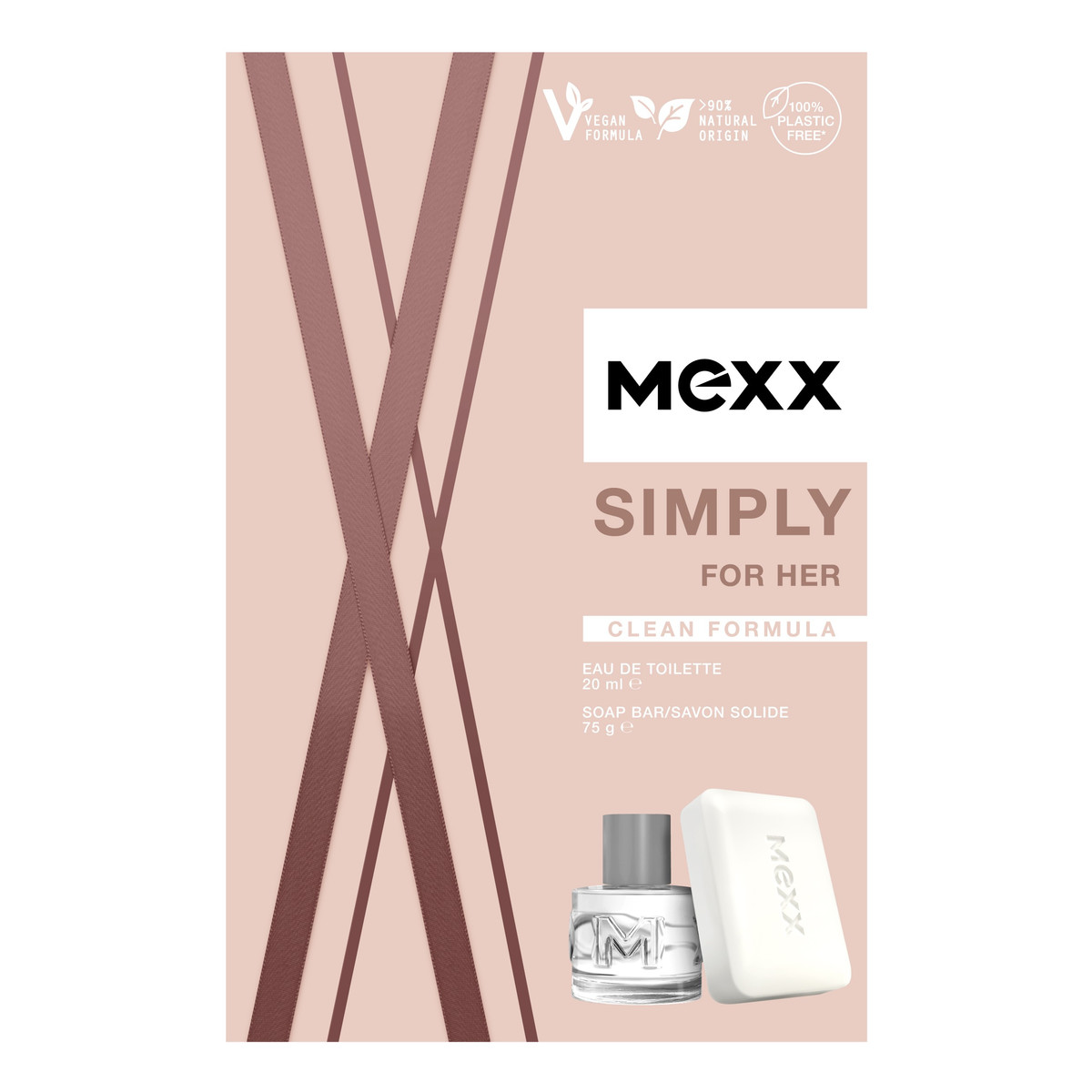 Mexx Simply for Her Zestaw prezentowy Woda toaletowa + Mydło w kostce