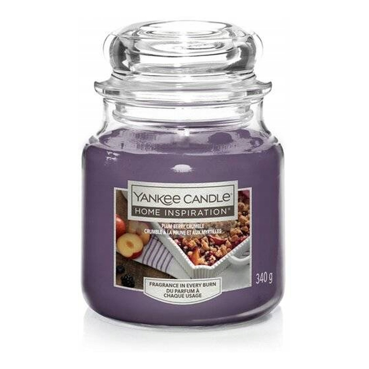 Yankee Candle Home Inspiration Świeca zapachowa Plum Berry Crumble 340g