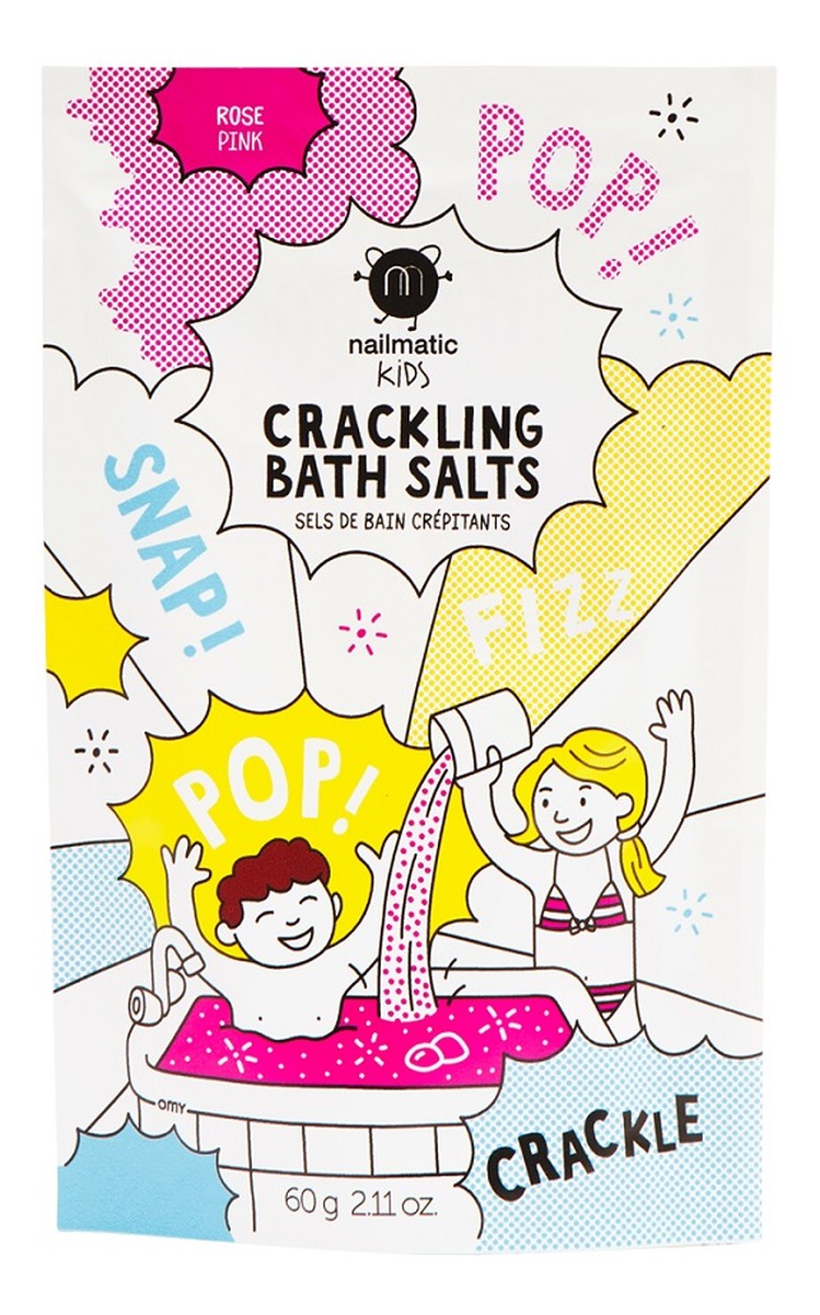 Kids crackling bath salts musująca sól do kąpieli dla dzieci pink