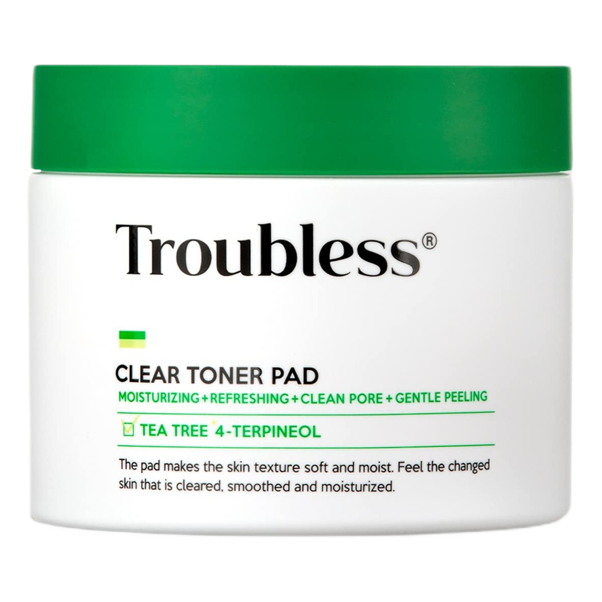 Troubless Clear toner pad płatki tonizujące z efektem peelingu 60szt.