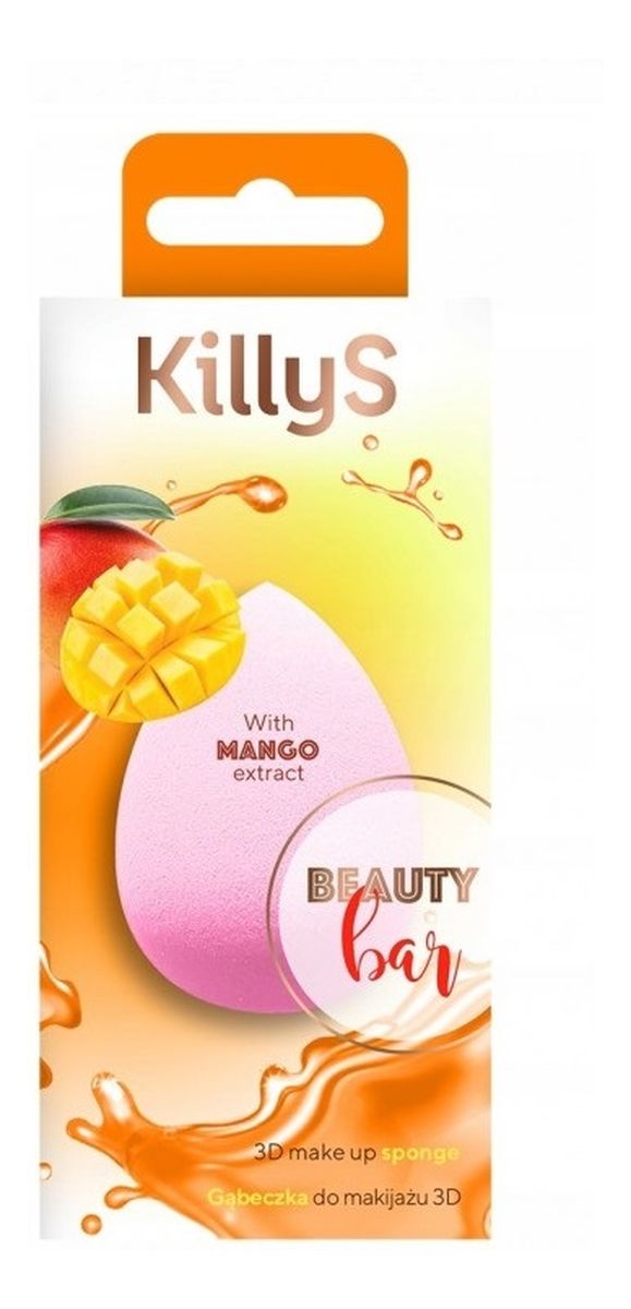 Beauty bar 3d gąbeczka do makijażu z ekstraktem z mango