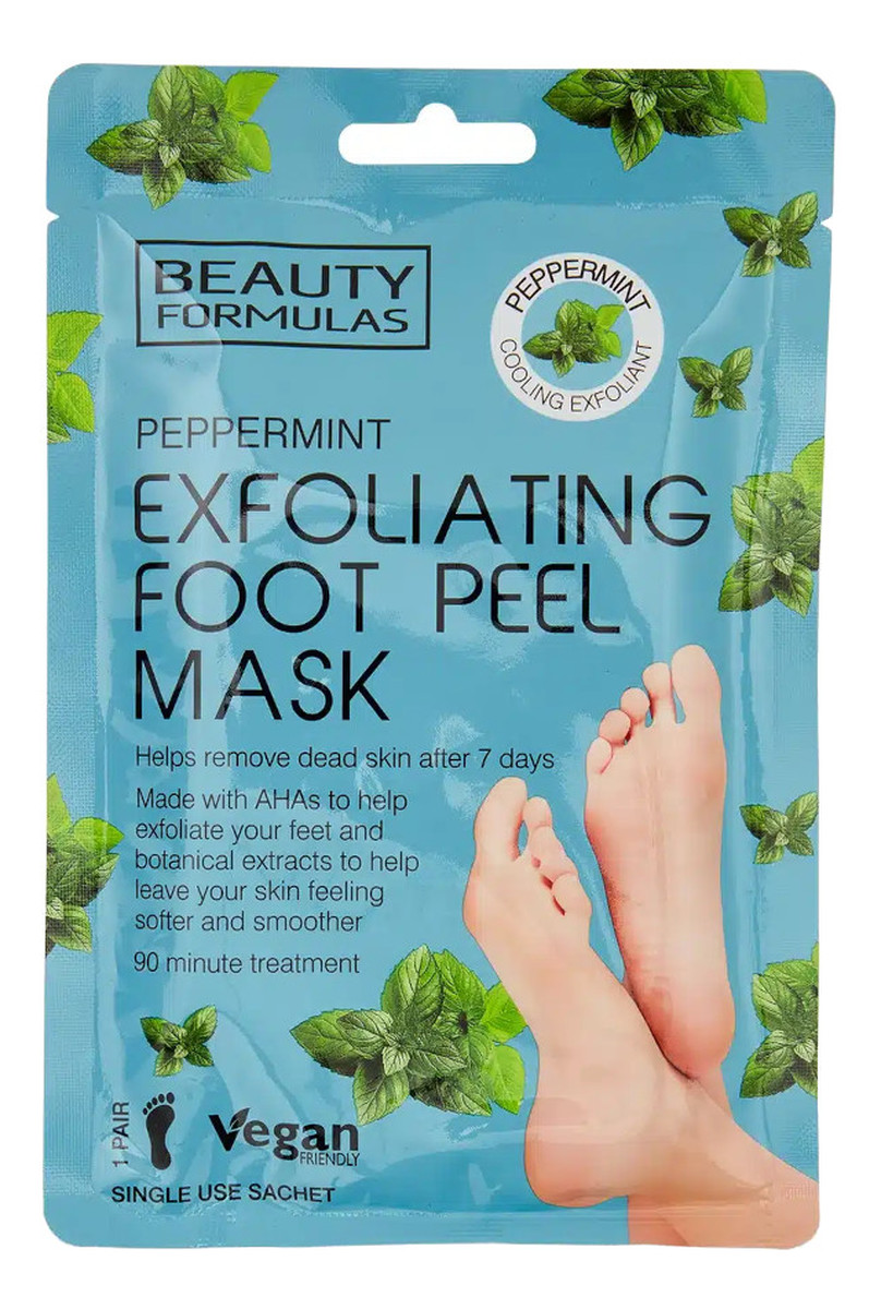 Exfoliating foot peel mask złuszczająca maska do stóp peppermint 1 para