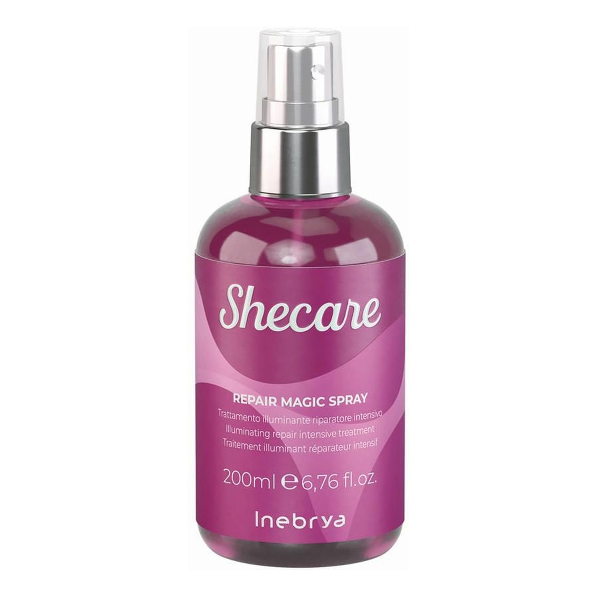 Inebrya Shecare repair magic spray intensywna kuracja rozświetlająco-naprawcza do włosów zniszczonych zabiegami chemicznymi 200ml
