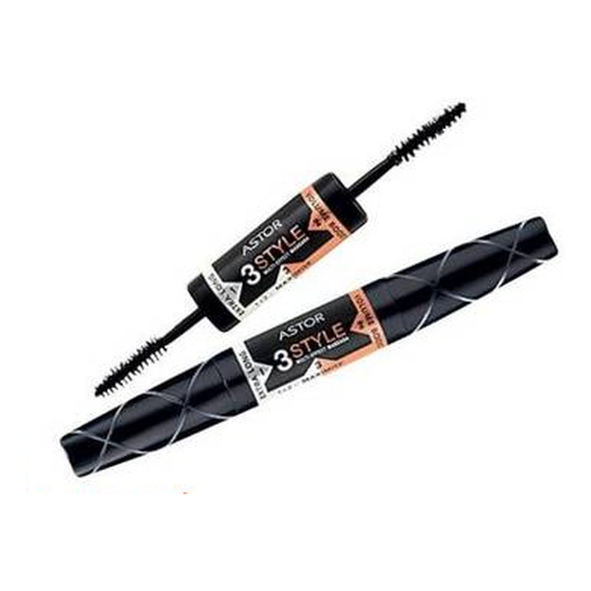 Astor Tusz Czarny Dwustronny 3D Style Pogrubiający 8ml