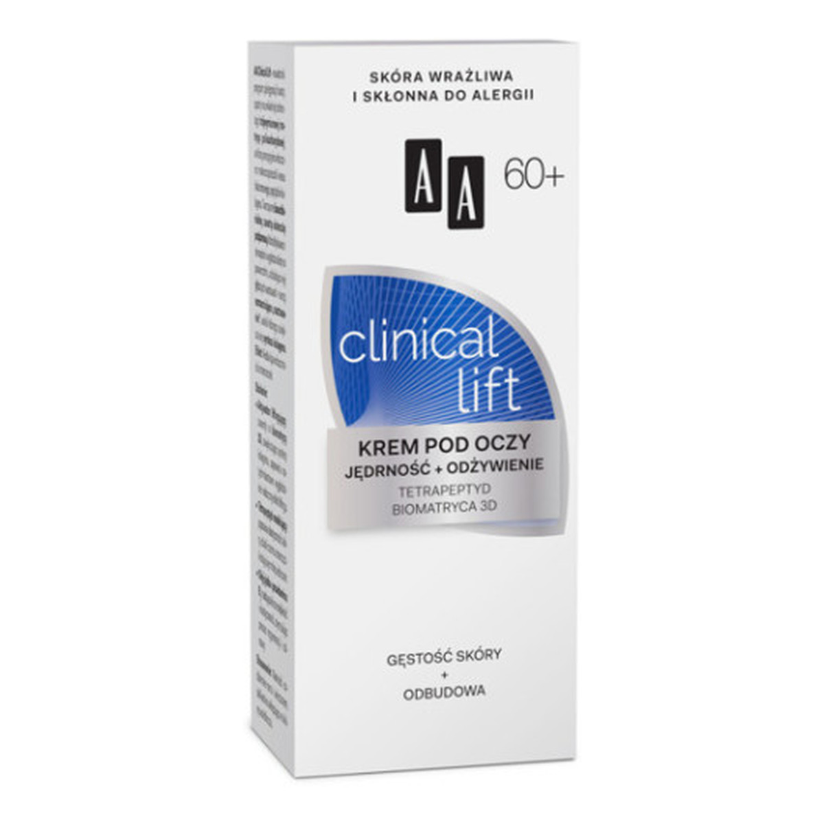 AA 60+ Clinical Lift Krem Pod Oczy Jędrność i Odżywienie 15ml