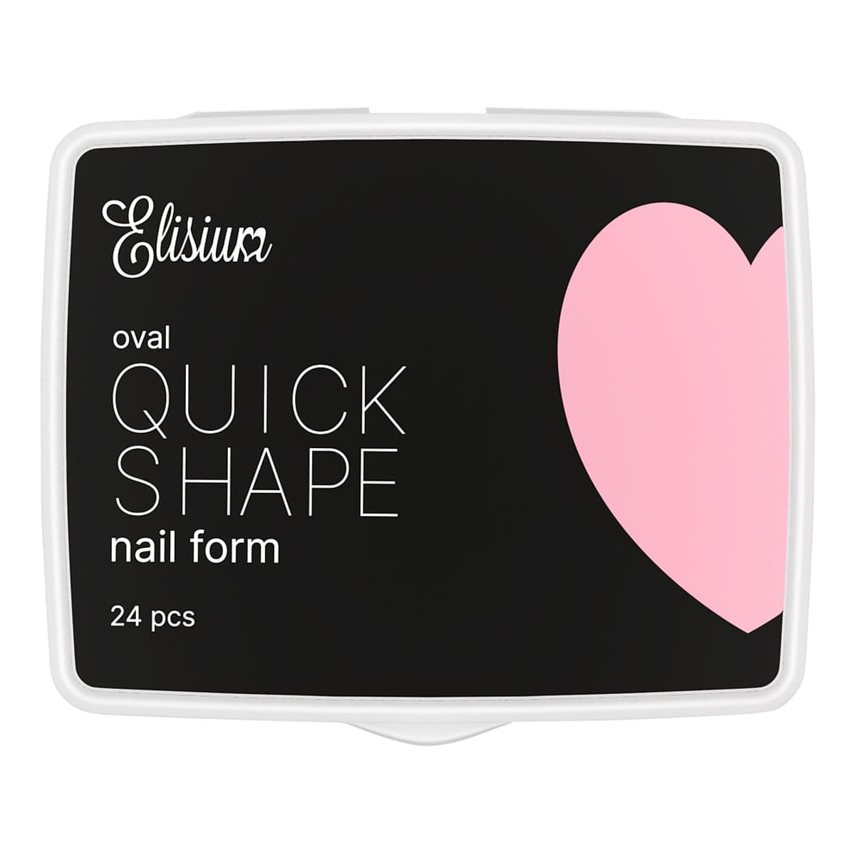 Elisium Quick shape nail form mini formy do przedłużania paznokci oval 24szt