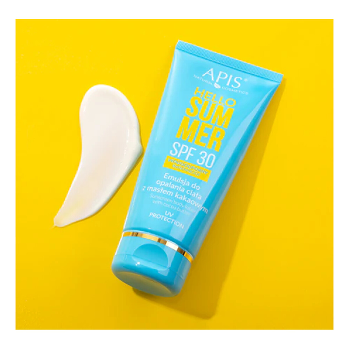 Apis Hello Summer Emulsja do opalania ciała z masłem kakaowym spf30 wodoodporna 200ml