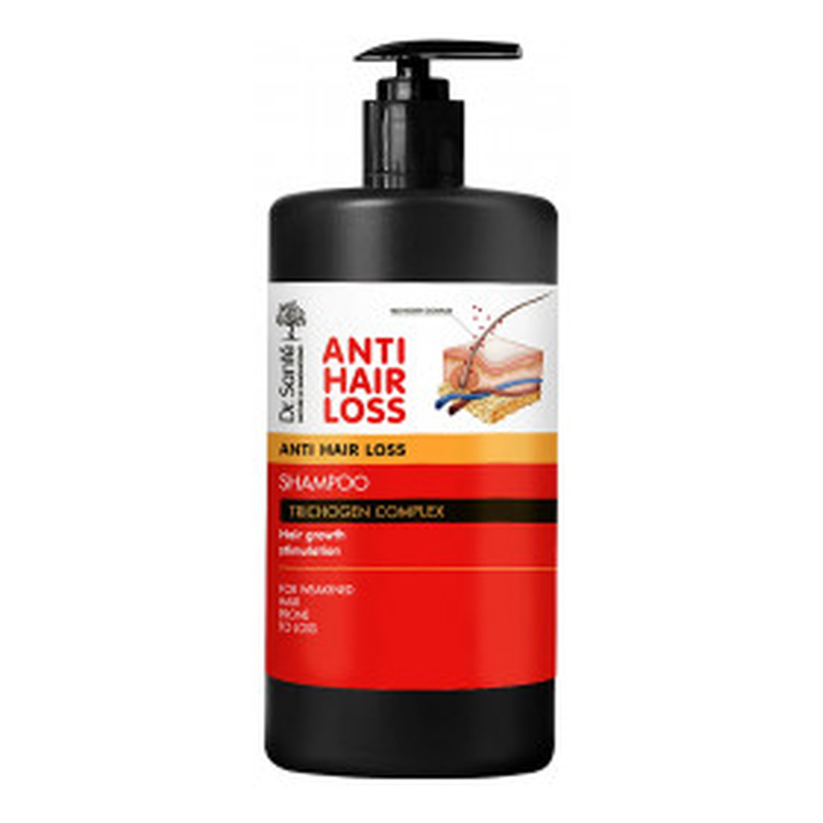 Dr. Sante Anti Hair Loss Szampon przeciw wypadaniu włosów Trichogen Complex 1000ml