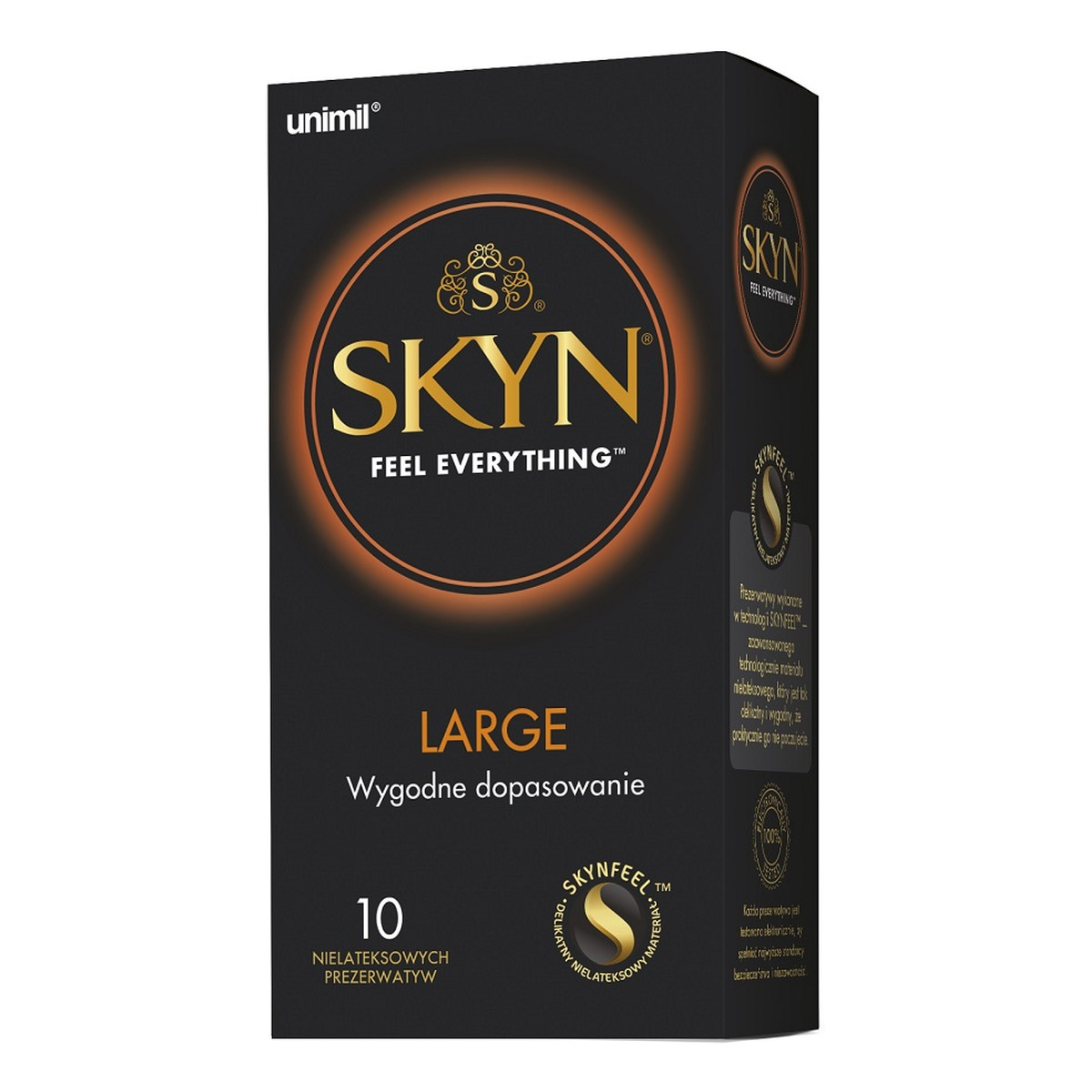 Unimil Skyn large nielateksowe prezerwatywy 10szt