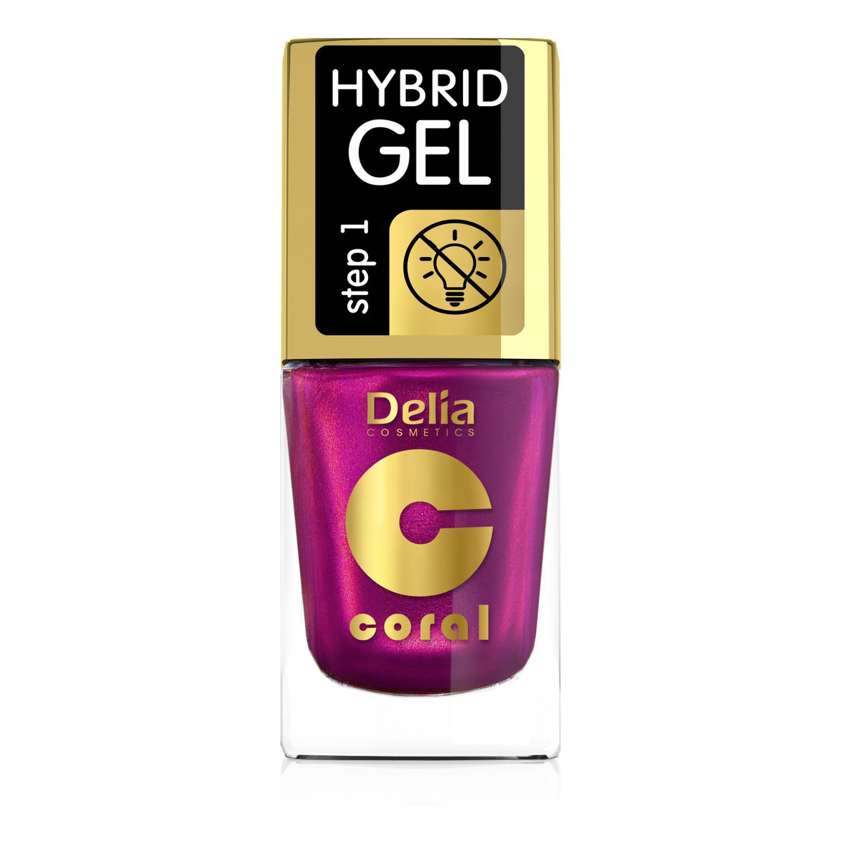 Delia Coral Hybrid Gel Lakier hybrydowy do paznokci Multirefleks 11ml