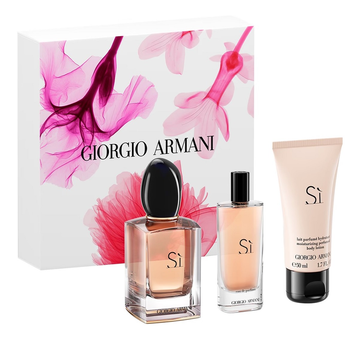 Zestaw woda perfumowana spray 50ml + woda perfumowana spray 15ml + balsam do ciała 50ml