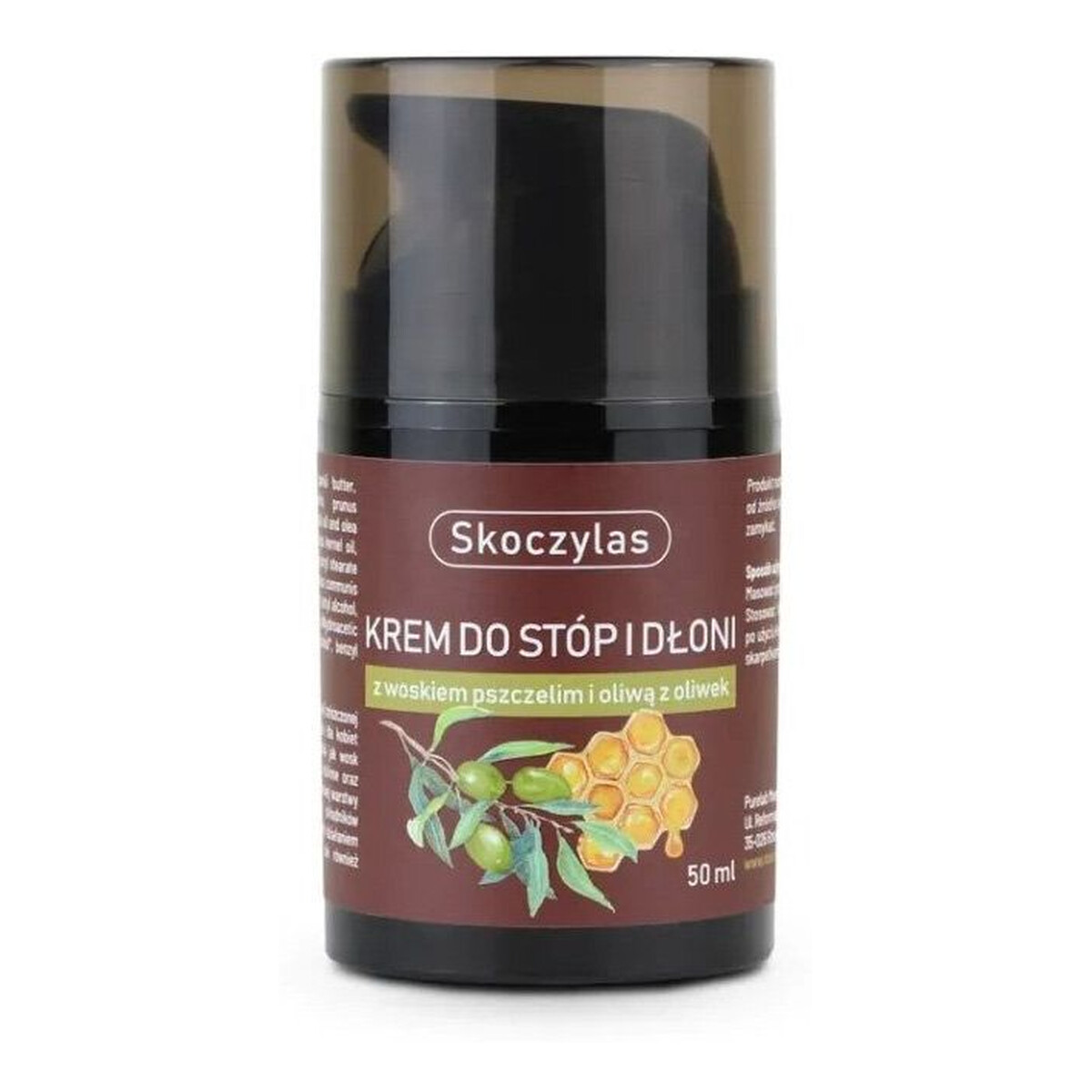 Skoczylas Krem do stóp i dłoni z woskiem pszczelim i oliwą z oliwek 50ml