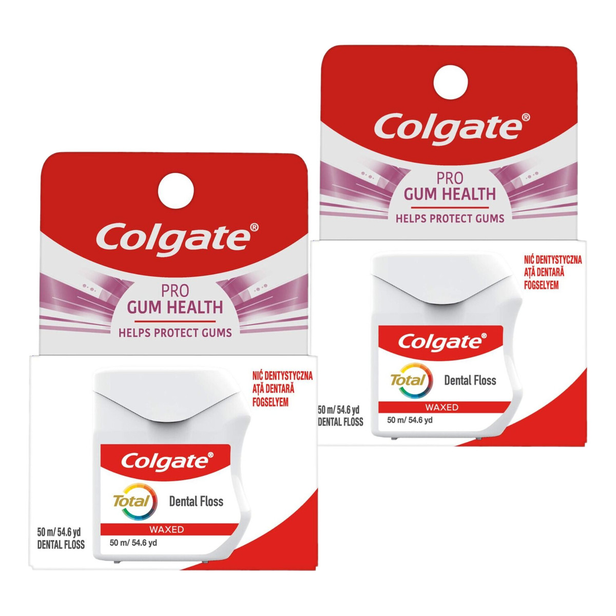 Colgate Pro-Gum Health Total Nić Dentystyczna 50m x2szt.