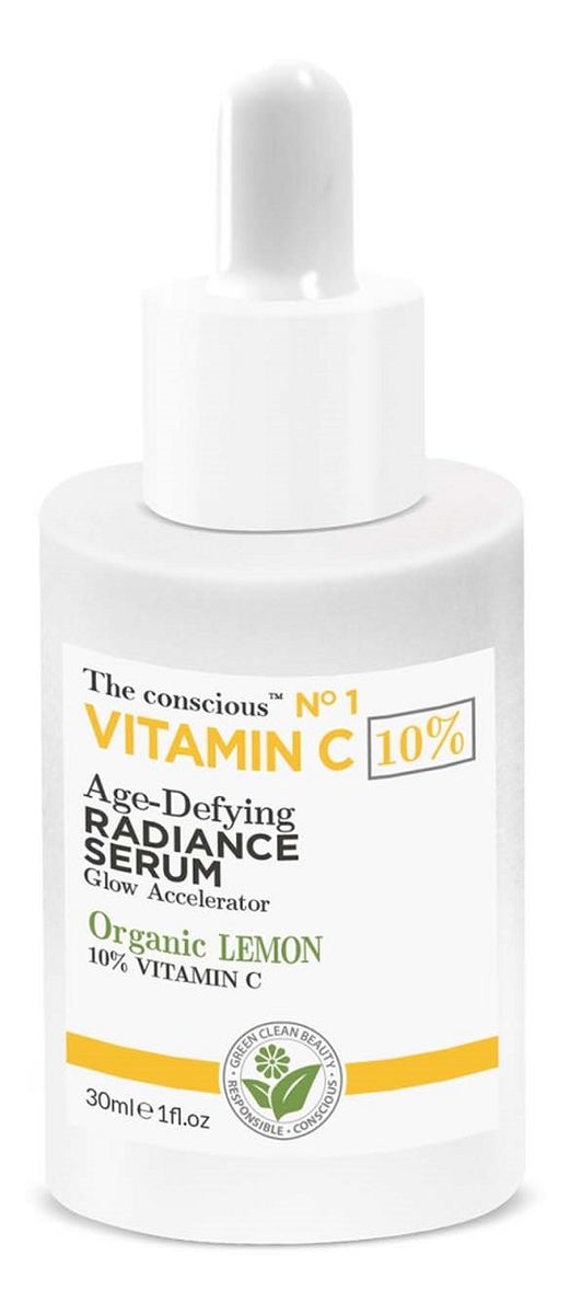 Vitamin c rozświetlające serum do twarzy z organiczną cytryną