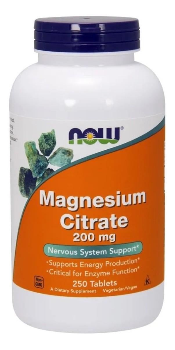 Magnesium citrate 200mg suplement diety 250 tabletek