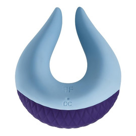 Volea wibrator łechtaczkowy light blue/dark purple base