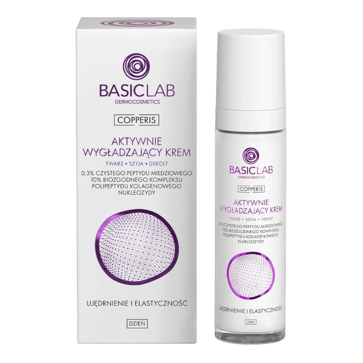 Basiclab Copperis Aktywnie wygładzający krem na dzień do twarzy 50ml