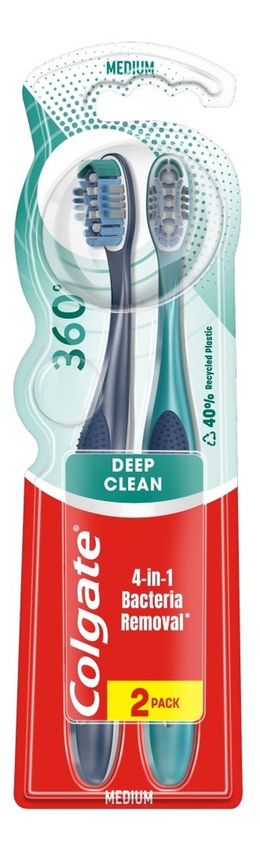 Szczoteczka do zębów 360 deep clean 1+1 gratis-medium 1op.-2szt