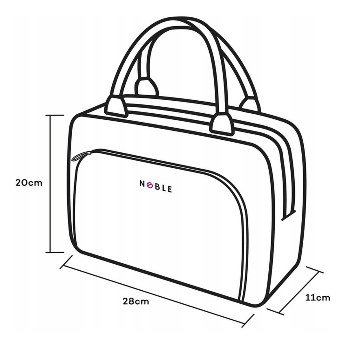 Noble Gold Damska kosmetyczka-kuferek GL005