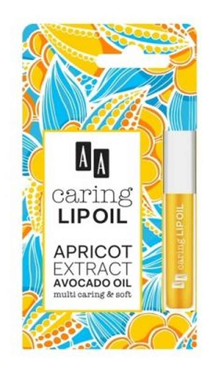 Caring Lip Oil Apricot Extract Avocado Oil Upiększający olejek do ust