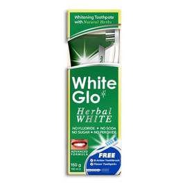 Herbal white toothpaste wybielająca ziołowa pasta do zębów 100ml + szczoteczka do zębów