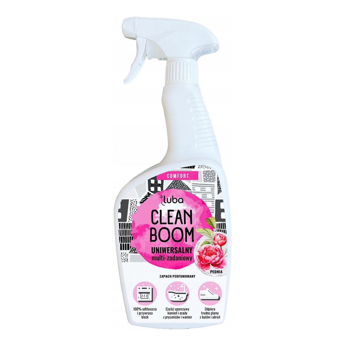 Luba Comfort clean boom uniwersalny płyn do czyszczenia peonia 600ml