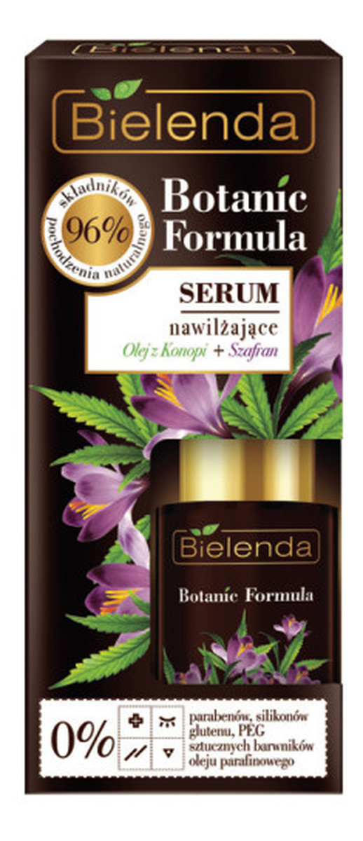 NAWILŻAJĄCE SERUM do twarzy Z OLEJKIEM Z KONOPII i SZAFRANEM