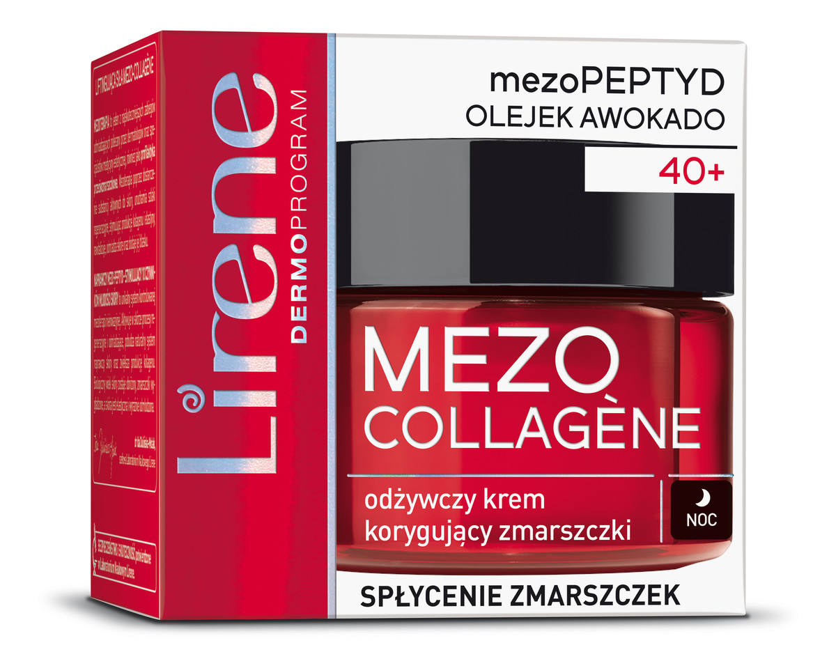 Odżywczy krem korygujący zmarszczki na noc 40+