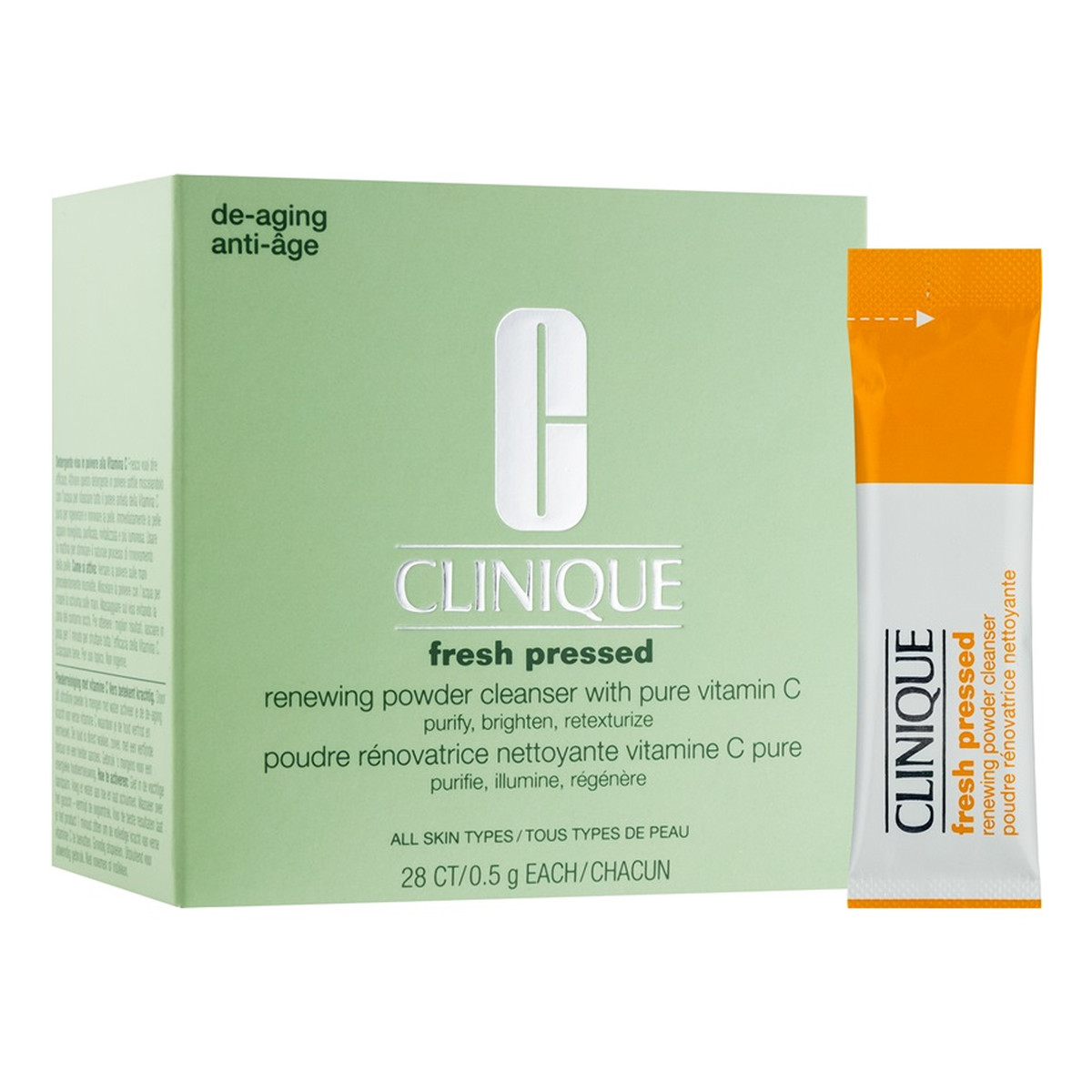 Clinique Fresh Pressed Oczyszczający puder do twarzy 28x0,5g 14g