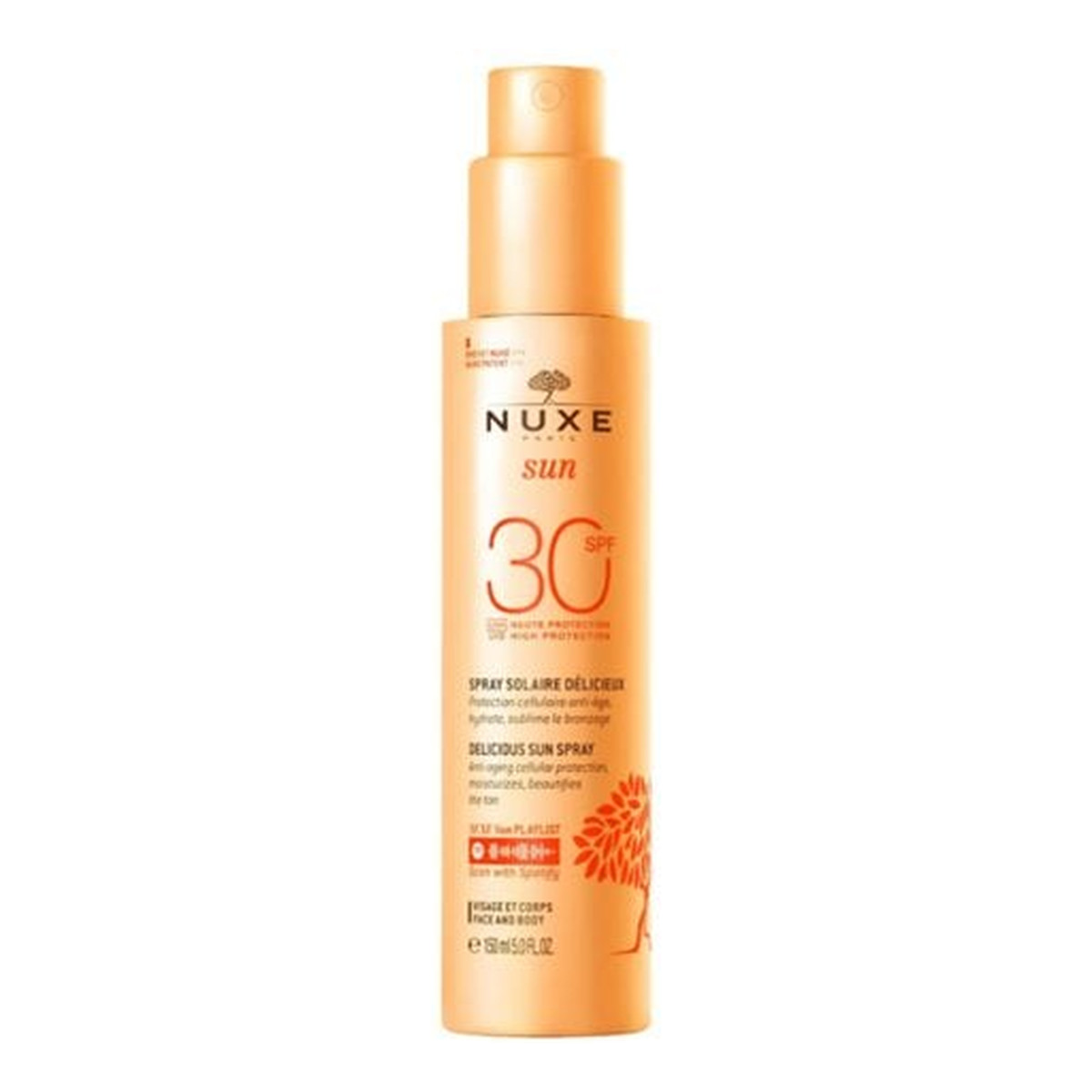 Nuxe Sun Mleczko do opalania twarzy i ciała SPF30 150ml