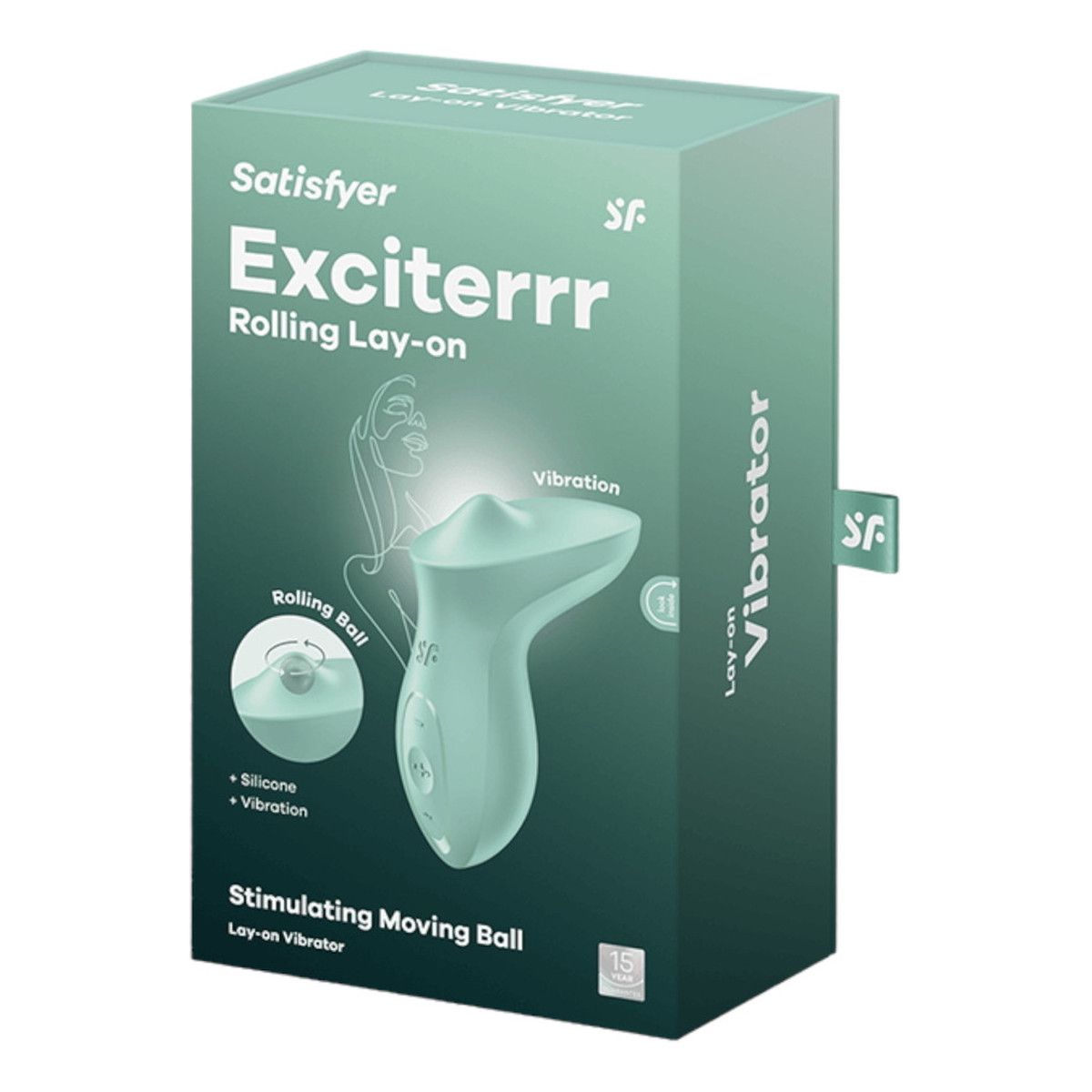 Satisfyer Exciterrr Obrotowy wibrator łechtaczkowy z koralikami Green