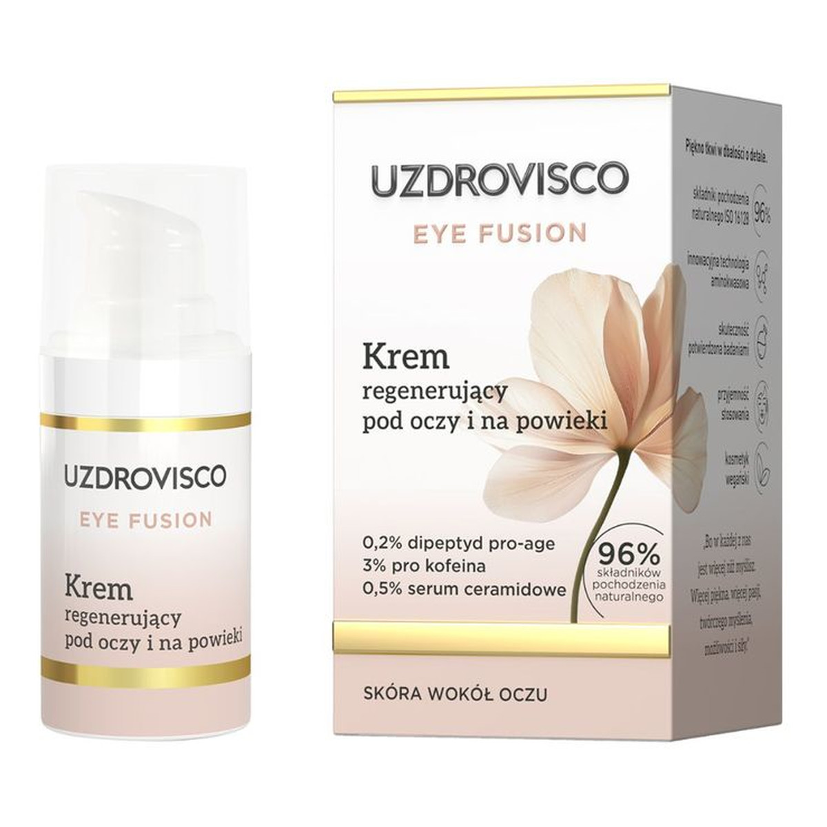 Uzdrovisco Eye Fusion Krem regenerujący pod oczy i na powieki 15ml