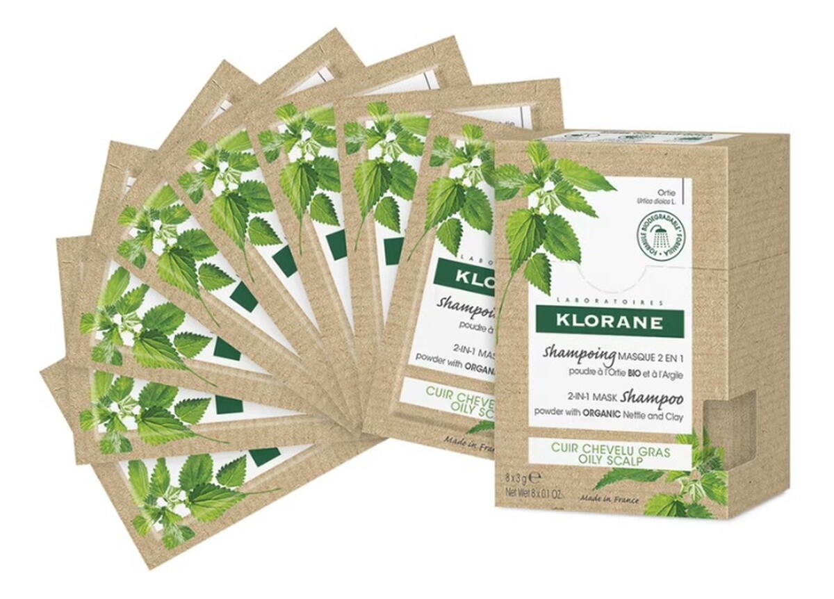 2in1 mask shampoo myjąca maska do włosów w pudrze 8x3g